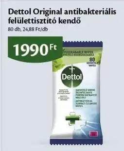 EcoFamily Dettol Original antibakteriális felülettisztító kendő ajánlat