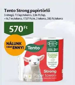 EcoFamily Tento Strong papírtörlő ajánlat