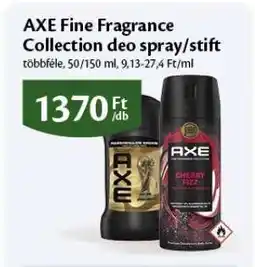EcoFamily AXE Fine Fragrance Collection deo spray/stift ajánlat