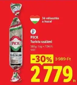 Lidl PICK Turista szalámi ajánlat