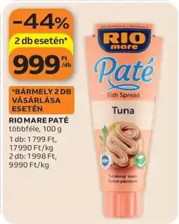 Auchan RIO MARE Paté ajánlat