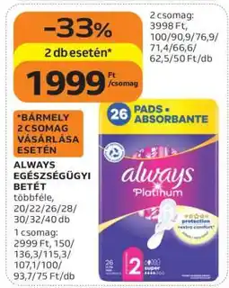 Auchan ALWAYS EGÉSZSÉGÜGYI BETÉT ajánlat
