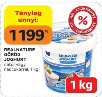 Auchan Realnature görög joghurt ajánlat