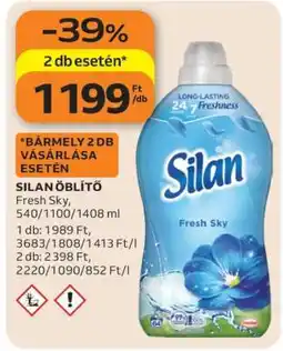 Auchan Silan Öblítő Fresh Sky ajánlat