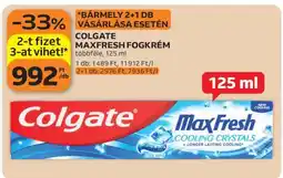 Auchan COLGATE MAXFRESH FOGKRÉM ajánlat