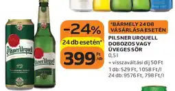 Auchan Pilsner Urquell Dobozos vagy Üveges Sör ajánlat