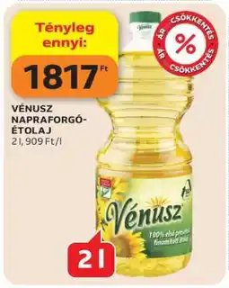 Auchan VÉNUSZ Napraforgó-étolaj ajánlat