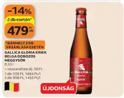 Auchan GALLICA GLORIA KRIEK BELGA DOBOZOS MEGGYSÖR ajánlat