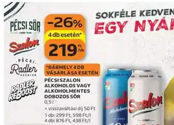 Auchan Pécsi Szalon Alkoholos vagy Alkoholmentes Dobozos Sör ajánlat