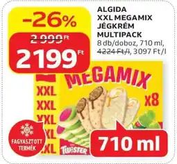 Auchan ALGIDA XXL MEGAMIX JÉGKRÉM MULTIPACK ajánlat