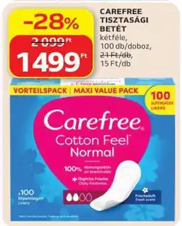 Auchan CAREFREE Tisztasági betét ajánlat