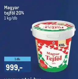 Metro Magyar tejföl 20% ajánlat