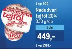 Metro Nádudvari TEJFÖL 20% ajánlat