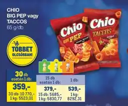 Metro Chio Big Pep vagy Taccos ajánlat