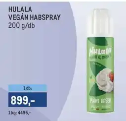 Metro Hulala Vegán Habspray ajánlat