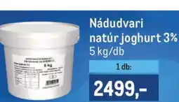Metro Nádudvari natúr joghurt 3% ajánlat