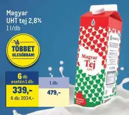 Metro Magyar UHT tej 2,8% ajánlat