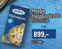 Metro MEGGLE Főzőtejszín 20% ajánlat