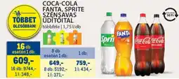 Metro Coca-Cola, Fanta, Sprite szénsavas üdítőital ajánlat