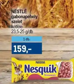 Metro Nestlé gabonapehely-szelet ajánlat