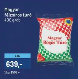 Metro Magyar félzsíros túró ajánlat