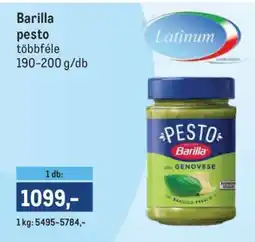 Metro Barilla pesto ajánlat