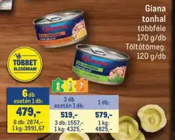 Metro GIANA TONHAL ajánlat
