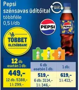 Metro Pepsi szénsavas üdítőital ajánlat