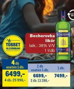 Metro Becherovka ajánlat