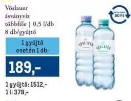 Metro Vöslauer ásványvíz többféle ajánlat