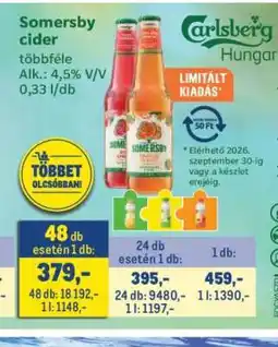 Metro SOMERSBY Cider ajánlat