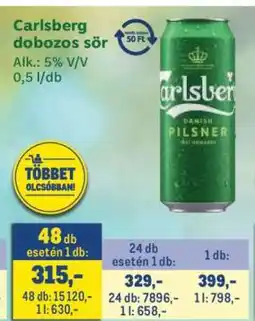 Metro Carlsberg Dobozos Sör ajánlat