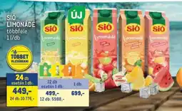 Metro Sió Limonádé ajánlat