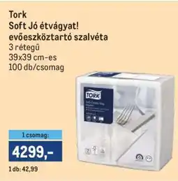 Metro Tork Soft Jó étvágyat! evőeszköztartó szalvéta ajánlat