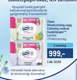 Metro Zewa Moisturising vagy Calming nedves toalettpapír ajánlat