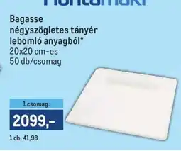 Metro Hortamaki Bagasse ajánlat