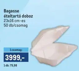Metro Bagasse ételtartó doboz ajánlat