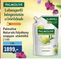 Metro Palmolive Naturals folyékony szappan-utántöltő ajánlat