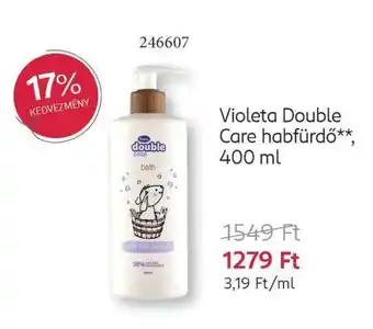 Violeta Double Care habfürdő**, 400 ml