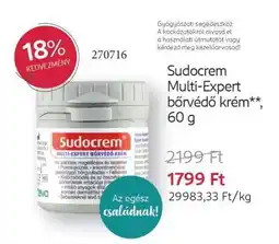 Rossmann Sudocrem Multi-Expert bőrvédő krém**, 60 g ajánlat
