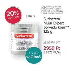 Rossmann SUDOCREM MULTI-EXPERT BŐRVÉDŐ KRÉM ajánlat