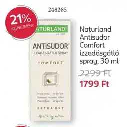 Rossmann Naturland Antisudor Comfort izzadásgátló spray, 30 ml ajánlat
