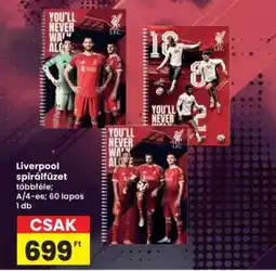 Interspar Liverpool spirálfüzet ajánlat