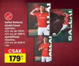 Interspar Sallai Roland tűzött füzet többféle ajánlat