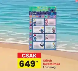 Interspar Stitch füzetcímke ajánlat