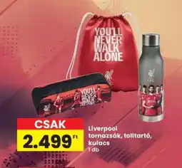 Interspar Liverpool tornazsák, tolltartó, kulacs ajánlat