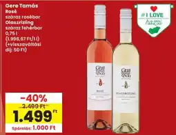 Interspar Gere Tamás Rosé ajánlat