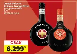 Interspar Zwack Unicum, Unicum Orange Bitter ajánlat