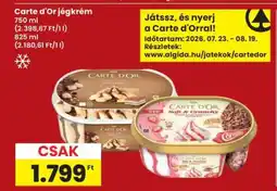 Interspar CARTE D'OR Jégkrém ajánlat