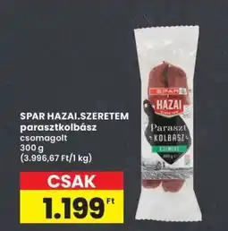 Interspar SPAR HAZAI.SZERETEM parasztkolbász ajánlat